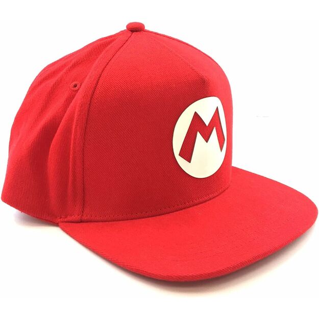 Unisex kepurė Super Mario Badge 58 cm Raudona Vienas dydis