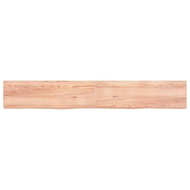 Vonios stalviršis, šviesiai rudas, 200x30x(2–6)cm, mediena