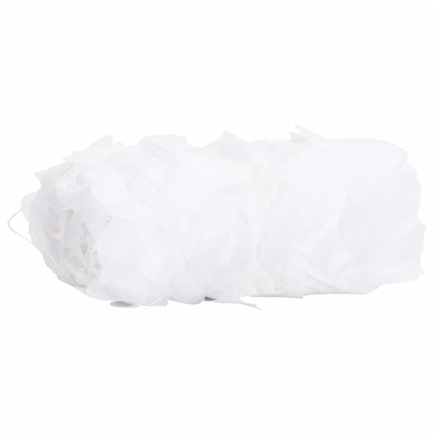 Kamufliažinis tinklas su krepšiu, baltos spalvos, 724x515cm
