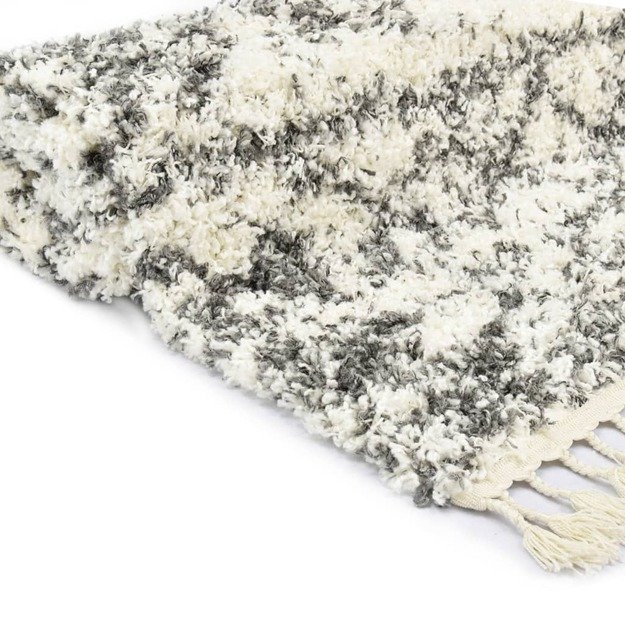 Kilimas berber, rud. ir smėl. sp., 160x230cm, pp, shaggy tipo