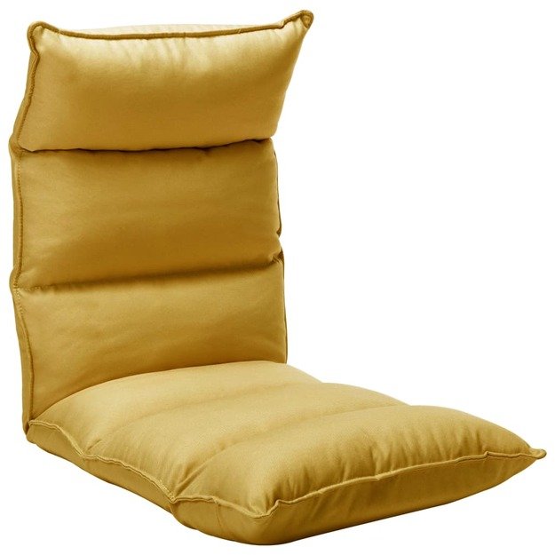 Sulankstomas čiužinukas-kėdė, garstyčių geltonas, audinys