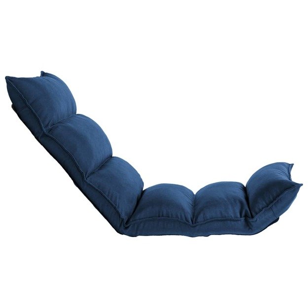 Sulankstomas čiužinukas-kėdė, mėlynos spalvos, audinys