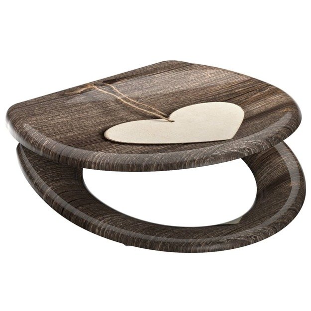 SchÜtte klozeto sėdynė su soft-close mechanizmu wood heart
