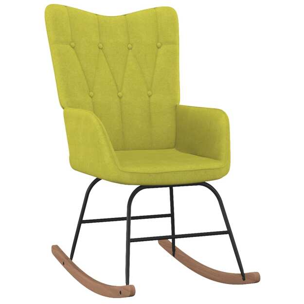 Supama kėdė, žalios spalvos, audinys