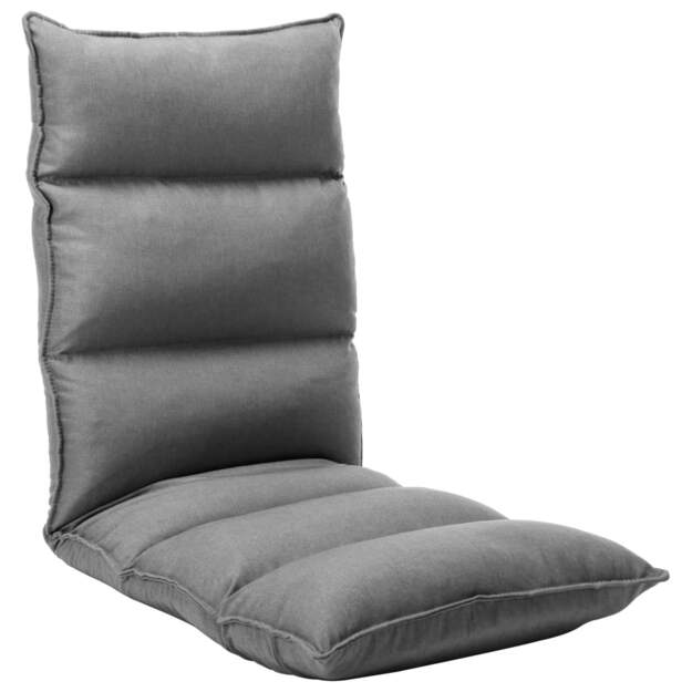 Sulankstomas čiužinukas-kėdė, šviesiai pilkos spalvos, audinys