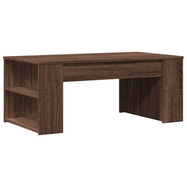 Kavos staliukas, rudas ąžuolo, 102x55x42cm, apdirbta mediena