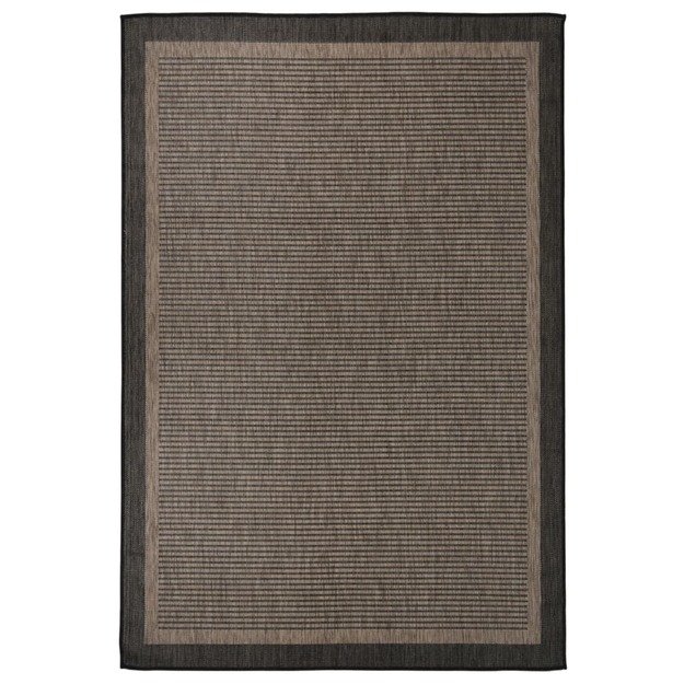 Lauko kilimėlis, tamsiai rudas, 160x230cm, plokščio pynimo
