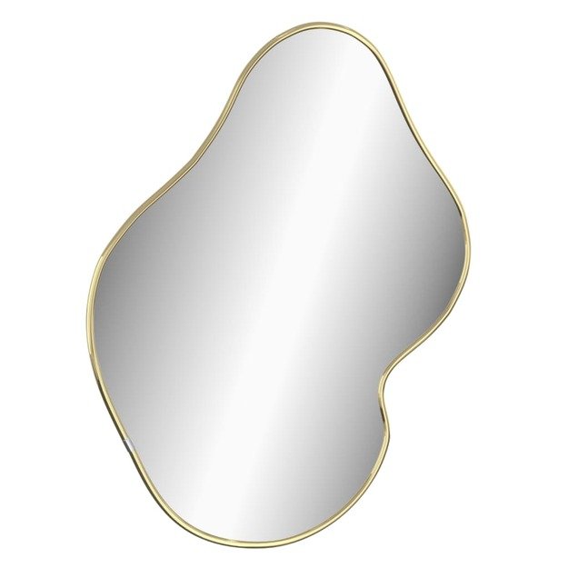 Sieninis veidrodis, auksinės spalvos, 60x50cm