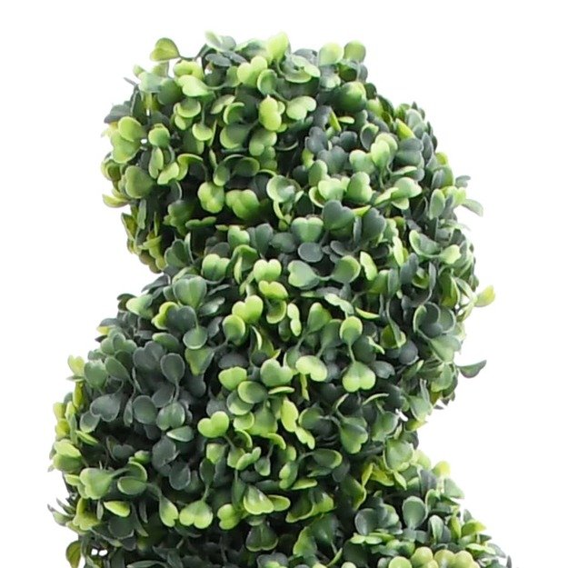 Dirbtinis buksmedis vazone, žalias, 117cm, spiralės formos