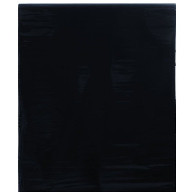 Langų plėvelė, juoda, 45x1000cm, pvc, statinė, matinė