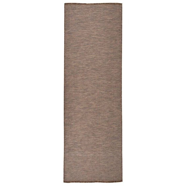 Lauko kilimėlis, rudos spalvos, 80x250cm, plokščio pynimo