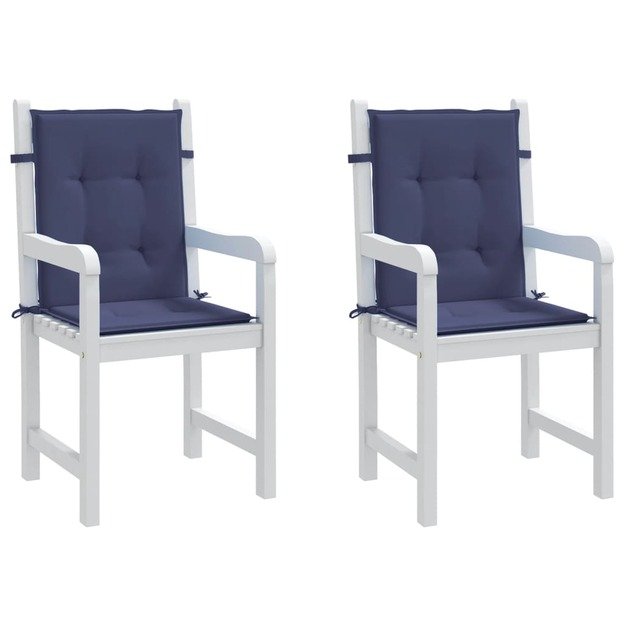 Kėdės pagalvėlės, 2vnt., tamsiai mėlynos, audinys