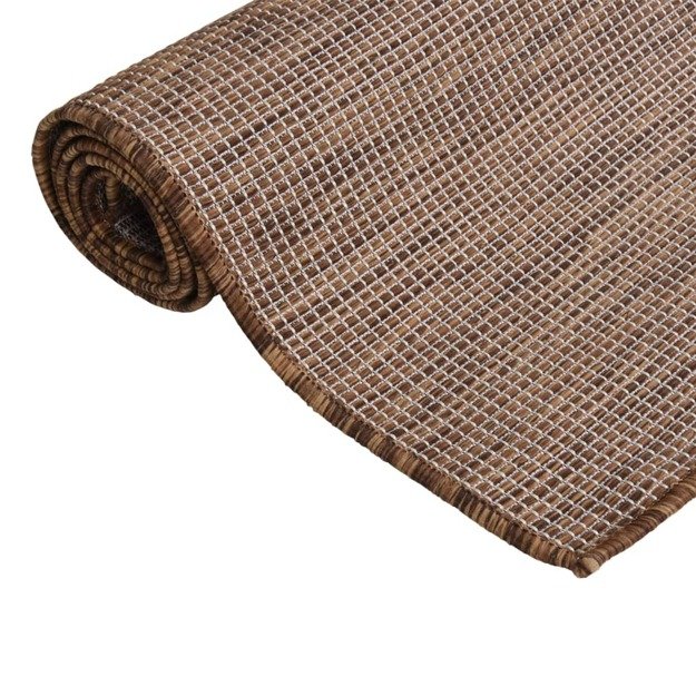 Lauko kilimėlis, rudos spalvos, 200x280cm, plokščio pynimo