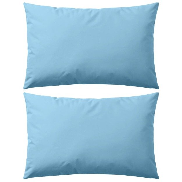 Lauko pagalvės, 2 vnt., šviesiai mėlynos sp., 60x40cm