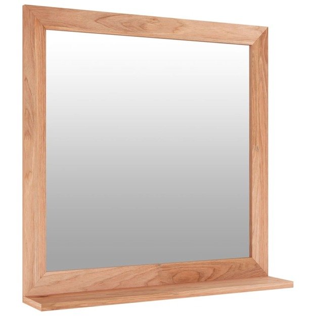 Sieninis veidrodis, 55x55cm, riešutmedžio medienos masyvas