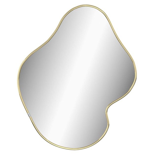 Sieninis veidrodis, auksinės spalvos, 50x40cm