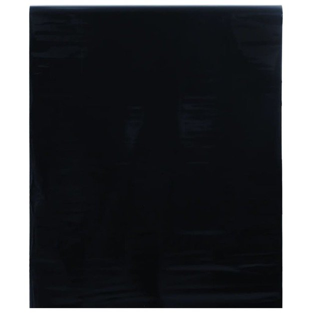 Langų plėvelė, juoda, 60x1000cm, pvc, statinė, matinė