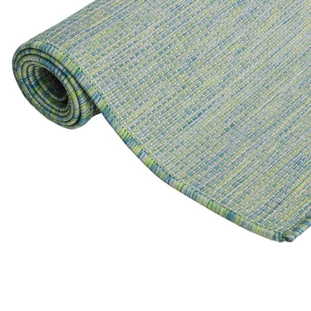 Lauko kilimėlis, turkio spalvos, 80x250cm, plokščio pynimo