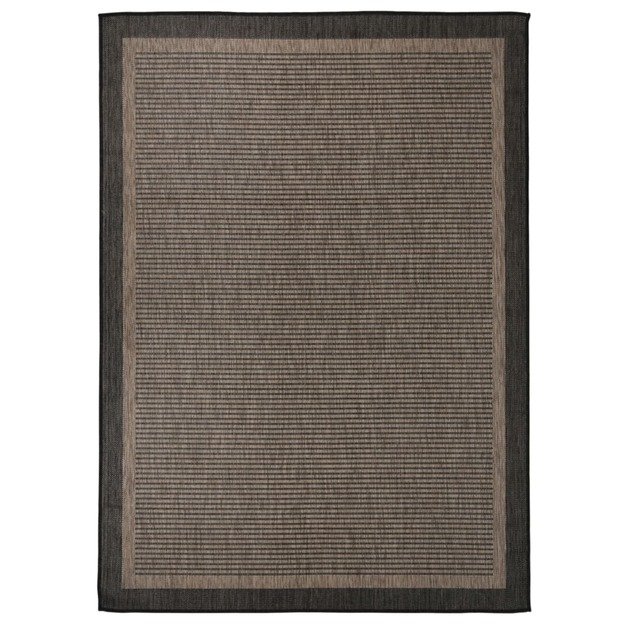 Lauko kilimėlis, tamsiai rudas, 200x280cm, plokščio pynimo