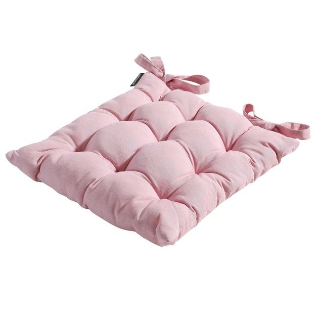 Madison sėdynės pagalvėlė panama, švelnios rožinės spalvos, 46x46cm