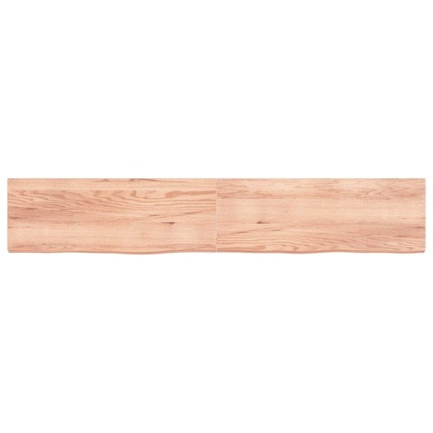Vonios stalviršis, šviesiai rudas, 220x40x(2–6)cm, mediena