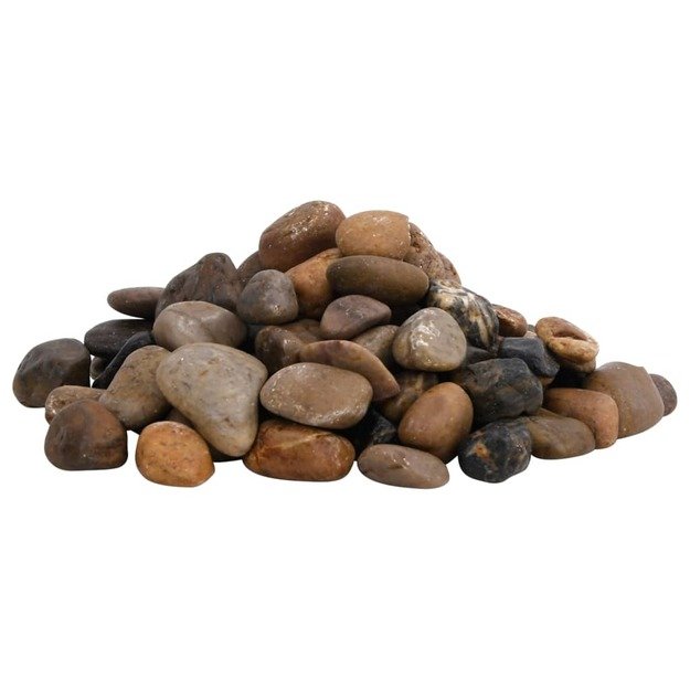Poliruoti akmenukai, įvairių spalvų, 10kg, 2–5cm