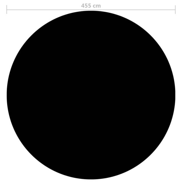 Baseino uždangalas, juodos spalvos, 455cm, pe