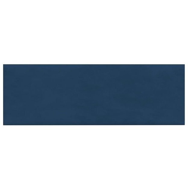 Sienų plokštės, 12vnt., mėlynos, 90x30cm, aksomas, 3,24m²