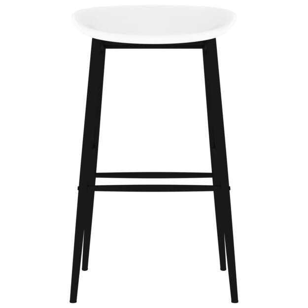 Baro kėdės, 2vnt., baltos spalvos