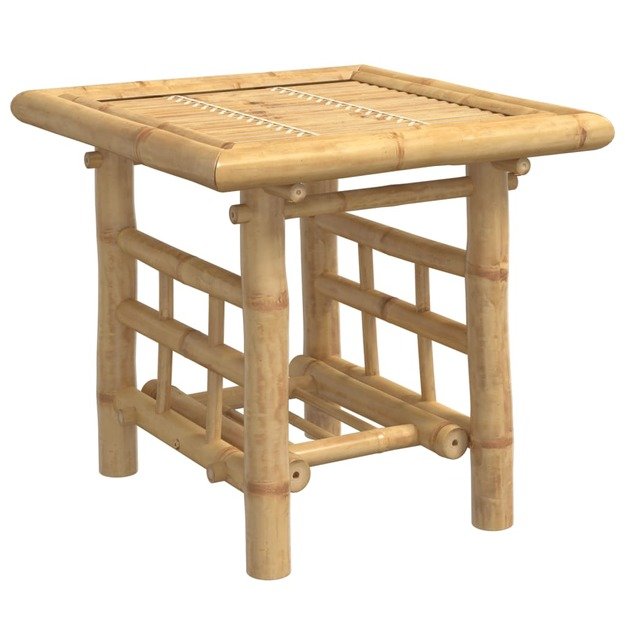 Šoninis staliukas, 45x45x45cm, bambukas