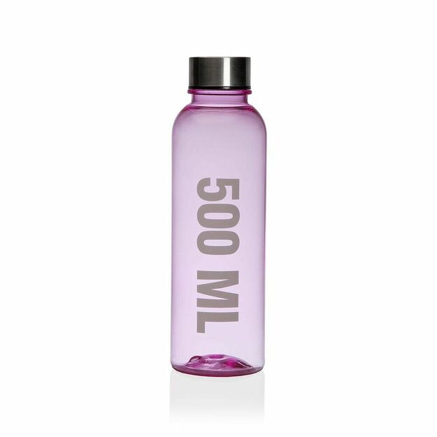 Vandens butelis Versa Rožinė 500 ml Plienas polistirenas Junginys 6,5 x 21,5 x 6,5 cm