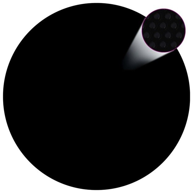 Baseino uždangalas, juodos spalvos, 250cm, pe