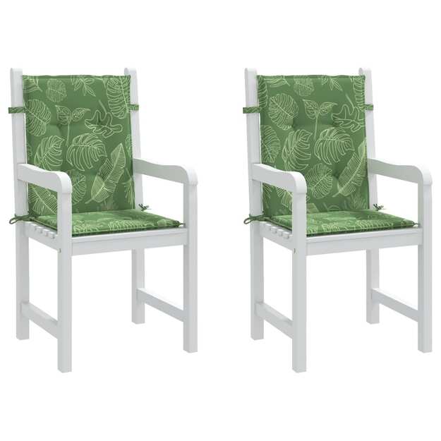 Kėdės pagalvėlės, 2vnt., audinys, su lapais