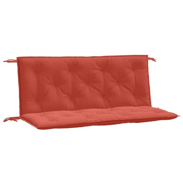 Sodo suoliuko pagalvėlės, 2vnt., raudonos, 120x50x7cm, audinys