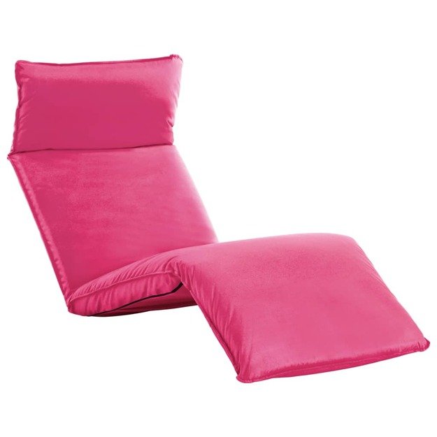 Sulankstomas saulės gultas, rožinės spalvos, oksfordo audinys