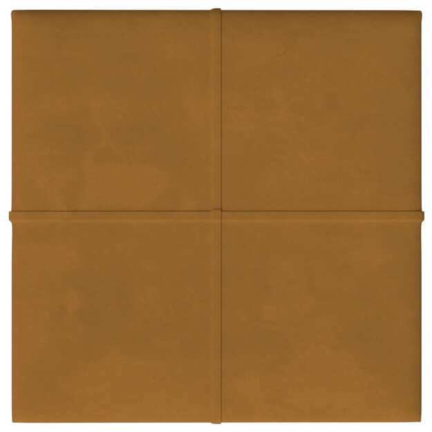 Sienų plokštės, 12vnt., rudos, 30x30cm, aksomas, 1,08m²