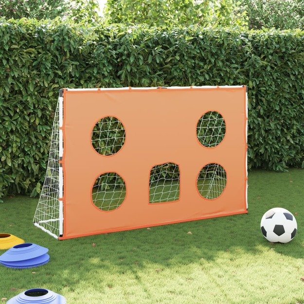 Vaikiški futbolo vartai su taikiniu ir kamuoliu, 182x62x118cm