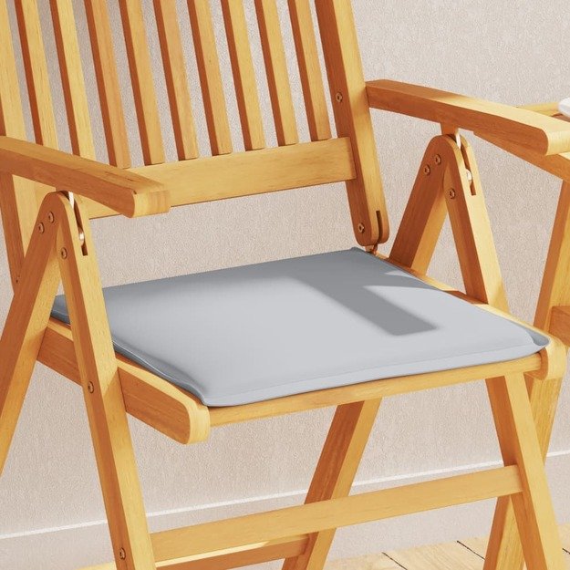 Sodo sėdynių pagalvėlės, 2vnt., pilka, 45x45x2cm, kvadratinės