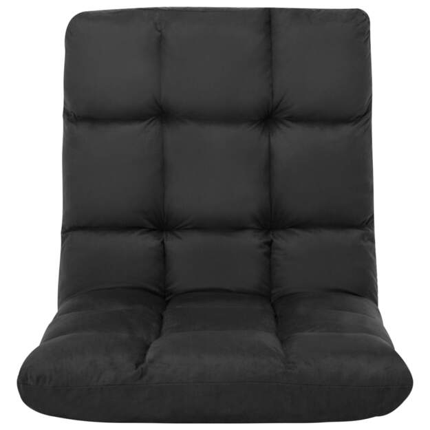 Sulankstomas čiužinukas-kėdė, juodos spalvos, mikropluoštas