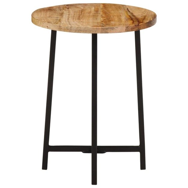 Kavos staliukas, 35x35x45cm, mango medienos masyvas ir geležis