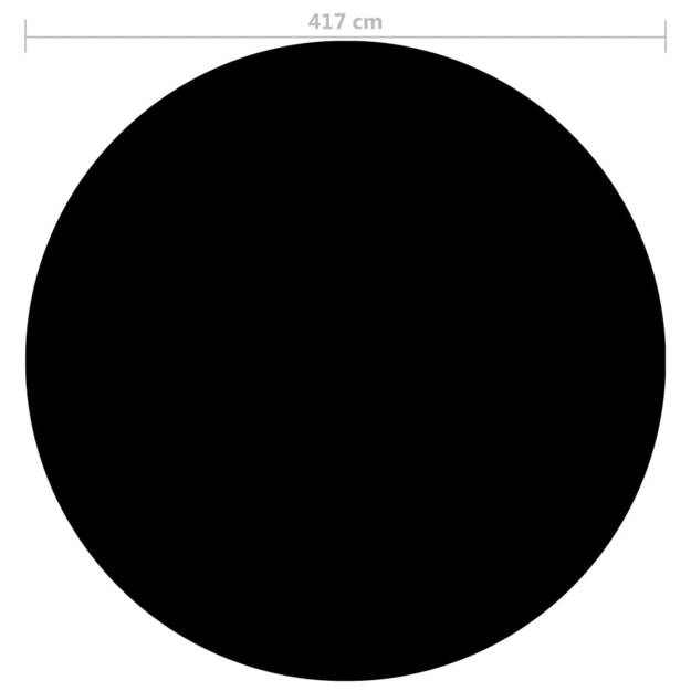 Baseino uždangalas, juodos spalvos, 417cm, pe