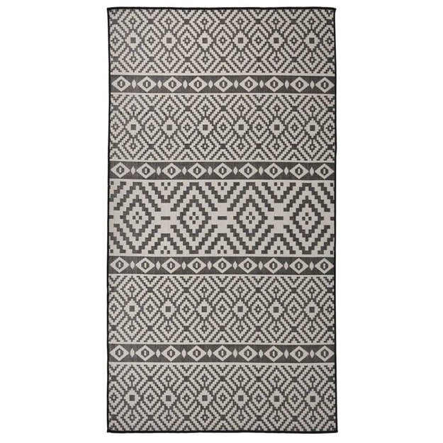 Lauko kilimėlis, juodos spalvos, 80x150cm, plokščio pynimo
