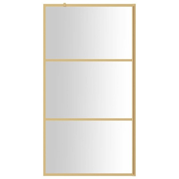 Dušo sienelė su skaidriu esg stiklu, auksinė, 100x195cm
