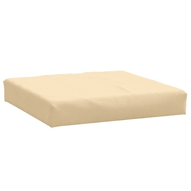 Paletės pagalvėlė, smėlio spalvos mišinys, 60x60x10cm, audinys