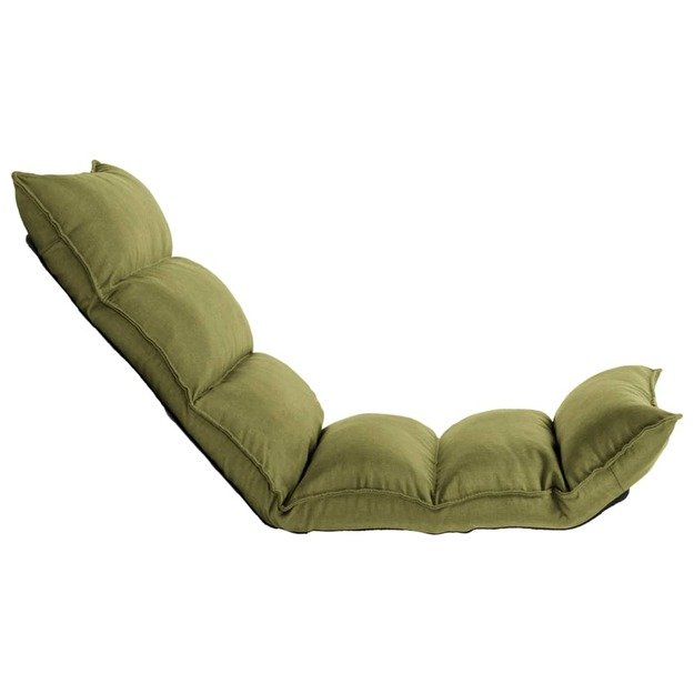 Sulankstomas čiužinukas-kėdė, žalios spalvos, audinys