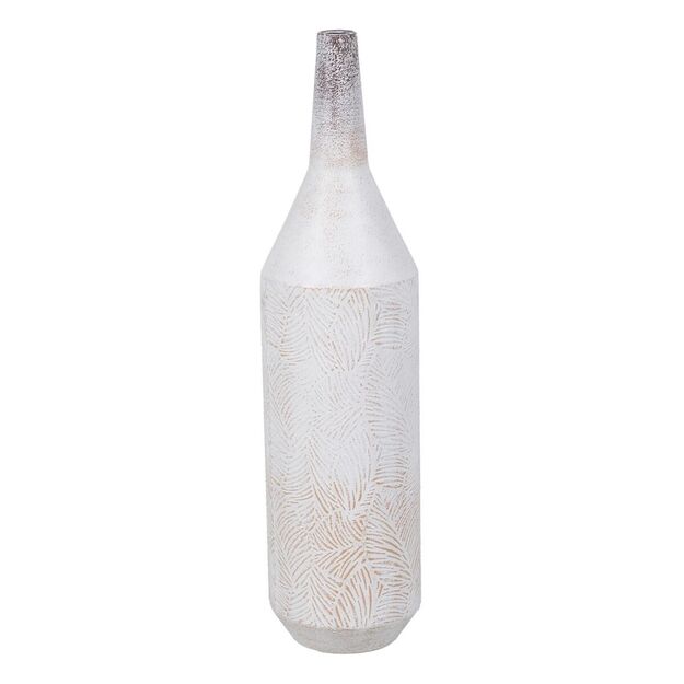 Vaza Balta Geležis 15 x 15 x 60,5 cm
