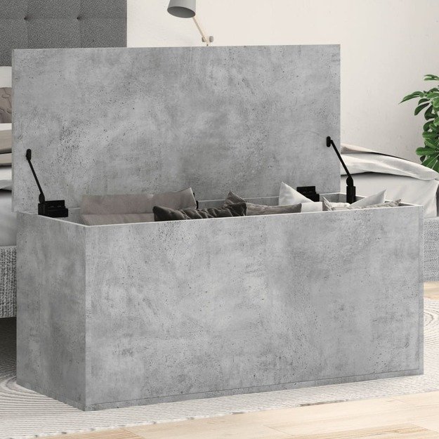 Daiktadėžė, betono pilka, 100x42x46cm, apdirbta mediena