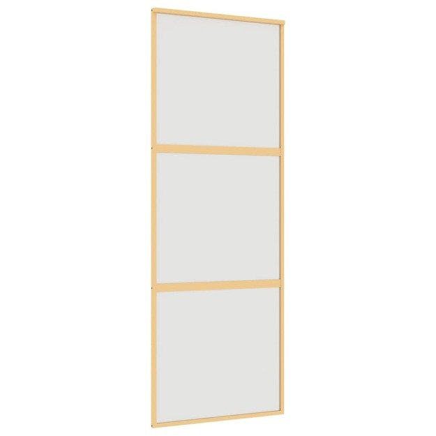 Stumdomos durys, auksinės, 76x205cm, esg stiklas ir aliuminis