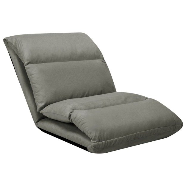 Sulankstomas čiužinukas-kėdė, tamsiai pilkas, mikropluoštas