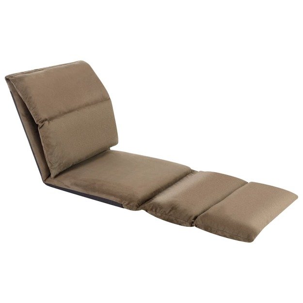 Sulankstomas čiužinukas-kėdė, taupe spalvos, mikropluoštas